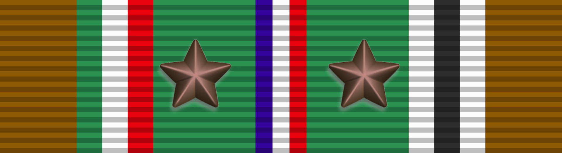 European African Middle Eastern Campaign Medal with two Bronze campaign stars