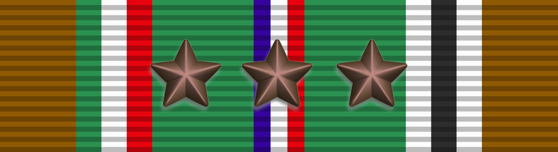 European African Middle Eastern Campaign Medal with one Silver campaign star