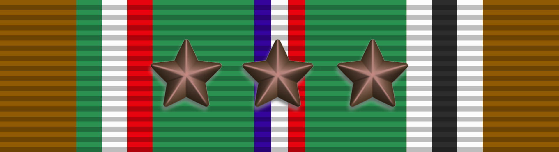 European African Middle Eastern Campaign Medal with one Silver campaign stars