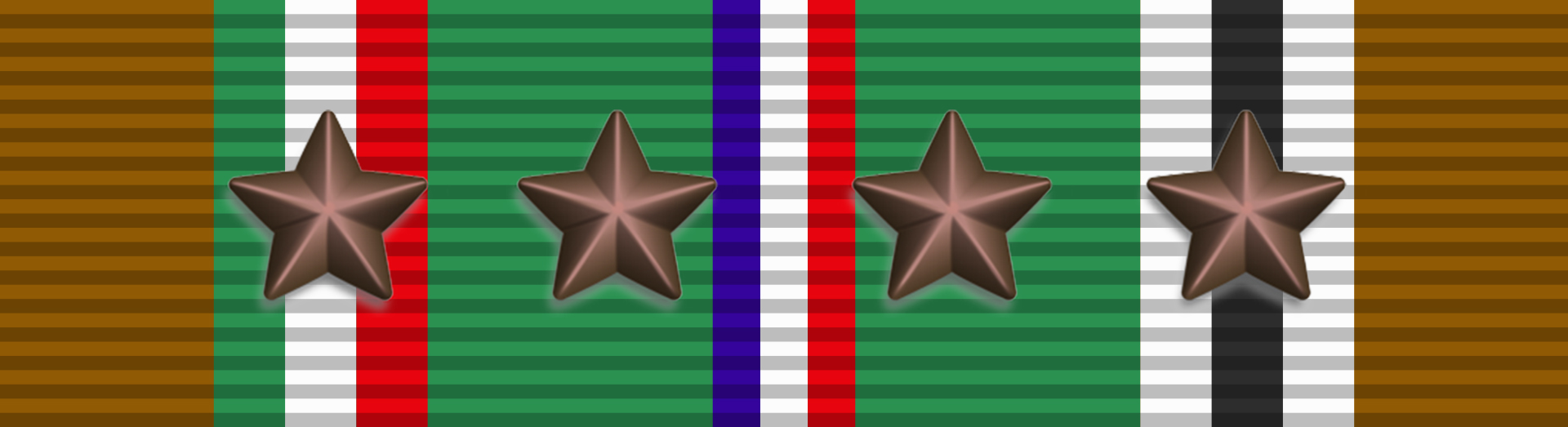 European African Middle Eastern Campaign Medal with four Bronze campaign stars